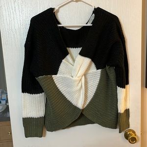 Full circle trends crop sweater